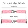 Savior Survival Gear Paracord Watch Band Compatible with Apple Watch 38mm and 40mm Apple Watch - Paracord Watch Band with Stainless Steel Adjustable Shackle (550 Paracord, Large) (Pink) view 4