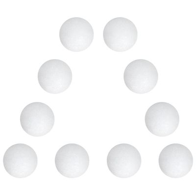 AMLESO 10 Units of Exercise Balls for Golf Made of EVA Material, White, 42mm