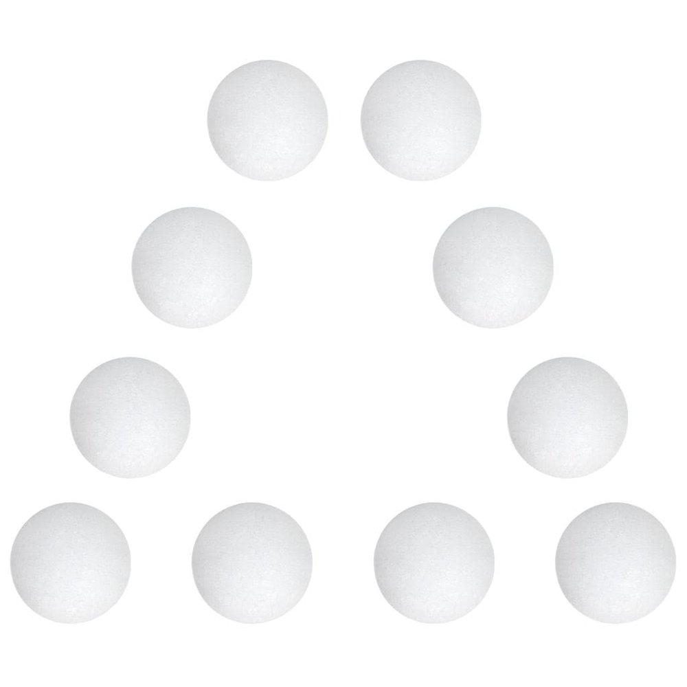 AMLESO 10 Units of Exercise Balls for Golf Made of EVA Material, White, 42mm