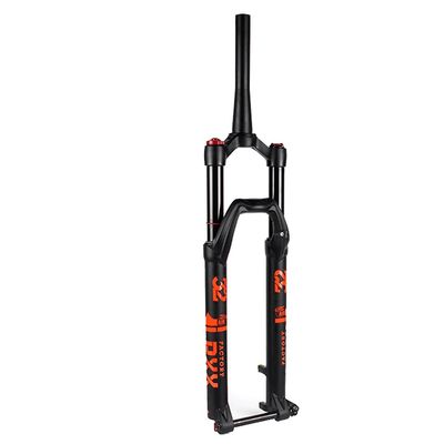 Jejy 27.5/29 Thru Axle 15x100mm Mountain Bicycle Air Fork,Shoulder Control/Wire Control MTB Magnesium Alloy Suspension Fork Pressure (Color : Black Manual Lockout, Size : 29)