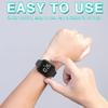 Focwony Non-Bluetooth Led Fitness Tracker Watch,Digital Pedometer Watch,with Step Counting/Distance/Calories/Stopwatch/Alarm Clock, Great Gift for Kids Teens Girls Boys Xmas (Square - Green) view 3
