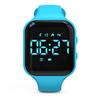 Focwony Non-Bluetooth Led Fitness Tracker Watch,Digital Pedometer Watch,with Step Counting/Distance/Calories/Stopwatch/Alarm Clock, Great Gift for Kids Teens Girls Boys Xmas (Square - Blue) view 1