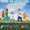 Focwony Non-Bluetooth Led Fitness Tracker Watch,Digital Pedometer Watch,with Step Counting/Distance/Calories/Stopwatch/Alarm Clock, Great Gift for Kids Teens Girls Boys Xmas (Square - Blue) view 2