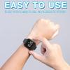 Focwony Non-Bluetooth Led Fitness Tracker Watch,Digital Pedometer Watch,with Step Counting/Distance/Calories/Stopwatch/Alarm Clock, Great Gift for Kids Teens Girls Boys Xmas (Square - Blue) view 3