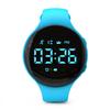 Focwony Non-Bluetooth Led Fitness Tracker Watch,Digital Pedometer Watch,with Step Counting/Distance/Calories/Stopwatch/Alarm Clock, Great Gift for Kids Teens Girls Boys Xmas (Round - Blue) view 1