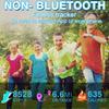 Focwony Non-Bluetooth Led Fitness Tracker Watch,Digital Pedometer Watch,with Step Counting/Distance/Calories/Stopwatch/Alarm Clock, Great Gift for Kids Teens Girls Boys Xmas (Round - Blue) view 2