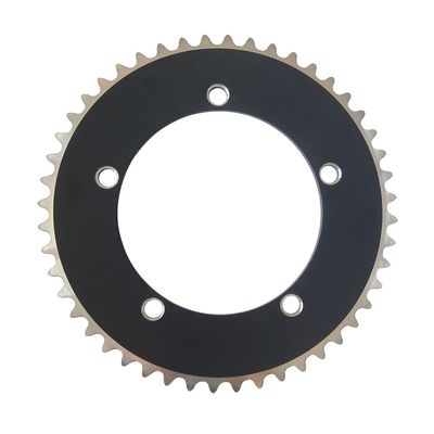 MYEEI Fixed Gear Bicycle Chainring Track Bike Chainwheel 130 BCD Chain Ring Fixie Single Speed 44T 46T 48T 50T 52T 53T 1/8" (Color : 46T)