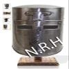 Medieval Knight Crusader Halloween Templar Helmet with Chrome Finish Halloween and Right Plus Sign Design Helmet view 1