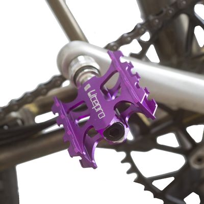 London Craftwork Quick Release Pedals for Brompton 316g Pair Purple