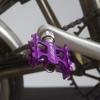 London Craftwork Quick Release Pedals for Brompton 316g Pair Purple view 2