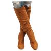 Bcshiye Women's Thigh High Block Heel Over The Knee Boots Wide Calf Chunky Heel Over Knee High Boots Winter Long Booties view 1