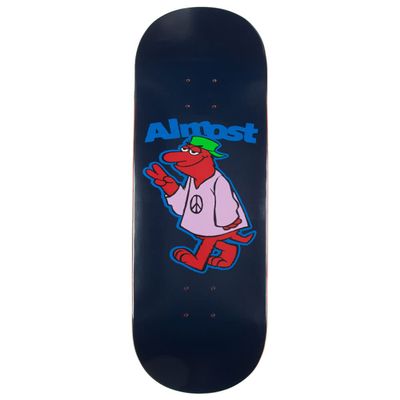 Almost Skateboard Deck Peace Out Blue 8.375" x 32.1"