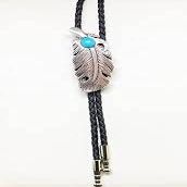 Tack N More TQ Stone Feather Bolo Tie