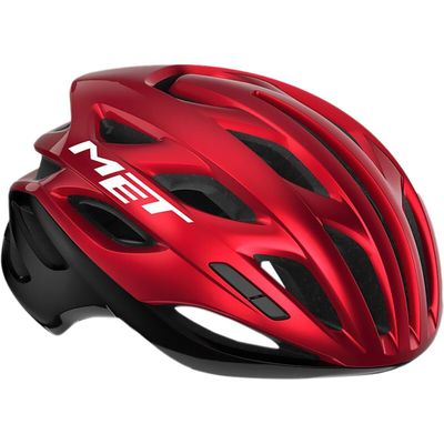 MET Estro MIPS Helmet, Red/Black Metallic Glossy, Small