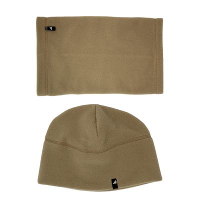 Arctic Gear Made in The USA Adult Fleece Cap and Gaiter Set Tan Fleece