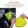 Ergodyne N-Ferno 6960 Winter Neck Gaiter, Thermal Fleece, High Visibility Lime view 2