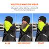 Ergodyne N-Ferno 6960 Winter Neck Gaiter, Thermal Fleece, High Visibility Lime view 3