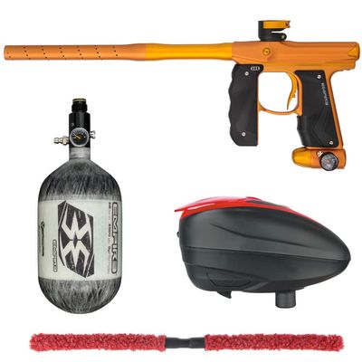 Action Village Empire Mini GS TP Contender Paintball Gun Package Kit w/ 68/4500 Tank (Dust Orange/Dust Gold, LTR Color: Black/Red)