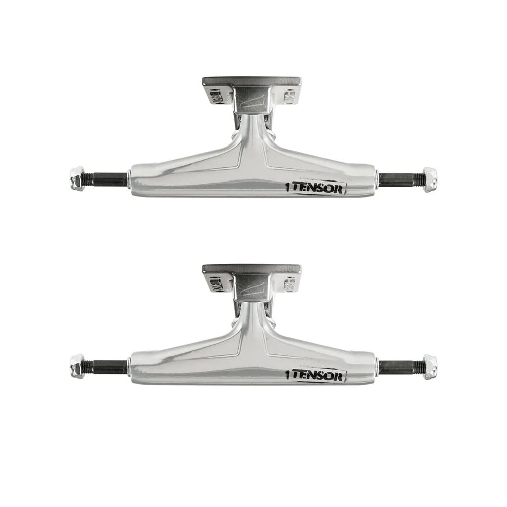 Tensor Trucks Aluminum Stencil Mirrow Raw / Black Fade Skateboard Trucks