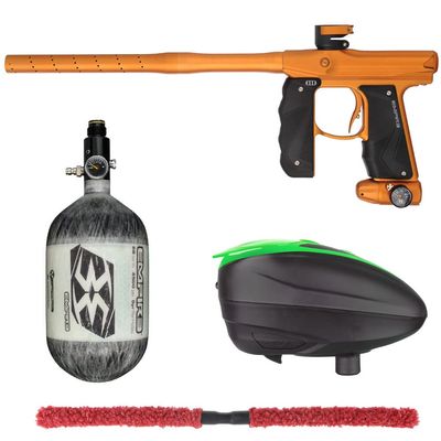 Action Village Empire Mini GS TP Contender Paintball Gun Package Kit w/ 68/4500 Tank (Dust Orange/Dust Orange, LTR Color: Black/Lime)