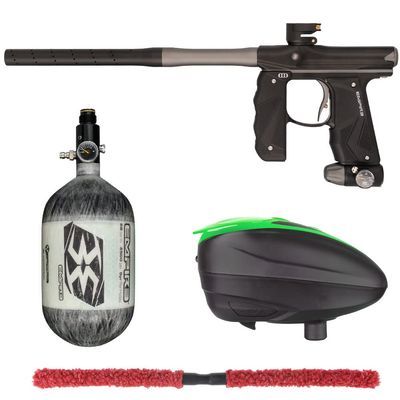 Action Village Empire Mini GS TP Contender Paintball Gun Package Kit w/ 68/4500 Tank (Dust Black/Dust Grey, LTR Color: Black/Lime)