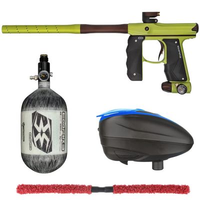 Action Village Empire Mini GS TP Contender Paintball Gun Package Kit w/ 68/4500 Tank (Dust Green/Dust Brown, LTR Color: Black/Blue)