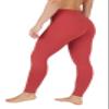 90 Degree By Reflex High Waist Power Flex Tummy Control Leggings - Terra Rouge - Large view 2