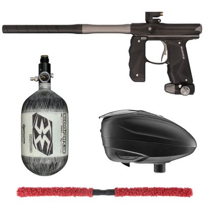 Action Village Empire Mini GS TP Contender Paintball Gun Package Kit w/ 68/4500 Tank (Dust Black/Dust Grey, LTR Color: Black/Black)