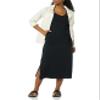 Amazon Essentials Women's Short Sleeve Belted Midi T-Shirt Dress, Black, X-Small view 3