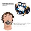 COOLLO SPORTS Lip Guard Mouthguard MAXX/Might Football and High Impact Sports Lip Protector for Adults & Youth (Strap Included) (Golden White Fangs -(Two Layers), with Case (Adult 8+)) view 2