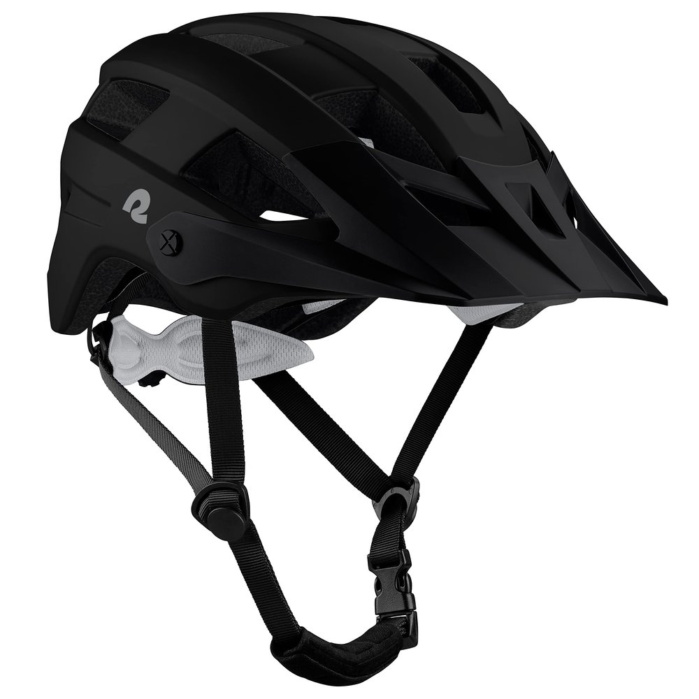 Retrospec Rowan Mountain Bike Helmet for Adults - Dirt Cycling Bicycle Helmets for Men & Women Adjustable Size, Lightweight & Breathable - Matte Black