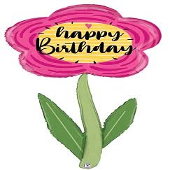 Betallic 60" Fresh Picks Happy Birthday Shape Party Decoration Celebration Supply Mylar Foil Helium Balloon