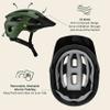 Retrospec Rowan Mountain Bike Helmet with Adjustable ErgoKnob Fit System - 14 Ventilation Ports, Removable Visor & EPS Foam Interior - Lightweight MTB Protection view 3