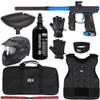 Action Village Empire Mini GS TP Level 2 Protector Paintball Gun Package Kit (Dust Black/Dust Dark Blue, Glove Size: Small/Medium) view 1