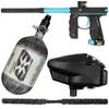 Action Village Empire Mini GS TP Competition Paintball Gun Package Kit (Dust Black/Dust Aqua, Tank Size: 68/4500)