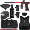 Action Village Empire Mini GS TP Level 2 Protector Paintball Gun Package Kit (Dust Black/Dust Red, Glove Size: Large/X-Large)