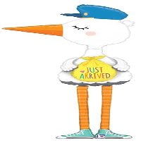 Betallic 60" Special Delivery Stork Shape Party Decoration Celebration Supply Foil Helium Balloon