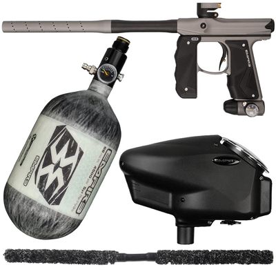 Action Village Empire Mini GS TP Competition Paintball Gun Package Kit (Dust Dark Grey/Dust Black, Tank Size: 68/4500)