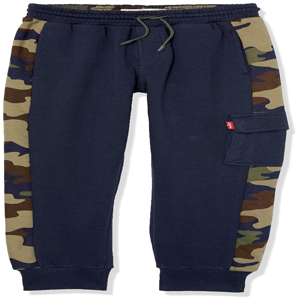 Levi's Boys' Soft Knit Jogger Pants, Navy Blazer, 7X