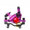LYYCX Mountain Bike Disc Brake Caliper, Mechanical Aluminum Alloy Brake Caliper,Hydraulic Disc Brake Caliper Front and Rear Assembly Line Pull,Suitable for Electric Road Folding (Color : Purple, Siz view 1