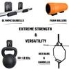 IRON AMERICAN Multi-Use Weight Bench Brackets - Heavy-Duty Gym Storage Wall Mounted Rack - Hang Benches, Rowing Machines, Hex Bars, Barbells 100lb Capacity - Hardware Included Made in USA view 3