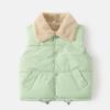 EISHOW Baby Boys' Girls' Fleece Vest Waistcoat Down Jacket Winter Cute Fuzzy Thick Cotton-Padded Puffer Jacket Sleeveless Coat (Green,3-4 Years,3 Years,4 Years) view 3