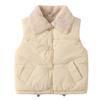 Baby Boys' Girls' Fleece Vest Waistcoat Down Jacket Winter Cute Fuzzy Thick Cotton-Padded Puffer Jacket Sleeveless Coat (Beige,2-3 Years,2 Years,3 Years) view 1