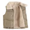 EISHOW Baby Boys' Girls' Fleece Vest Waistcoat Down Jacket Winter Cute Fuzzy Thick Cotton-Padded Puffer Jacket Sleeveless Coat (Army Green,4-5 Years,4 Years,5 Years) view 1
