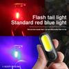 ihreesy LED Bike Tail Light,USB Rechargeable Bright Bicycle Rear Cycling Light Waterproof LED Bicycle Rear Warning Light Universal Bicycle Taillight,Red Blue Light view 2