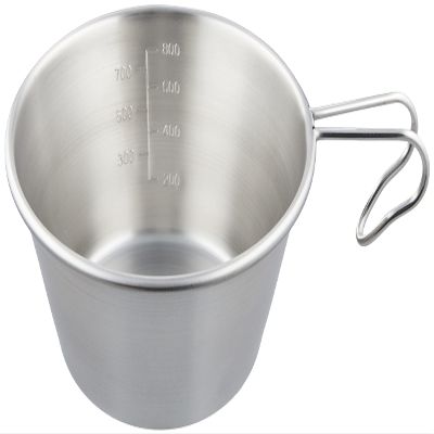 Captain Stag UH-50 Sierra Cup, Stainless Steel, Big Sierra Cup, 0.3 gal (1.0 L), Spiral Finish, Stainless Steel, Made in Japan, Tsubamesanjo