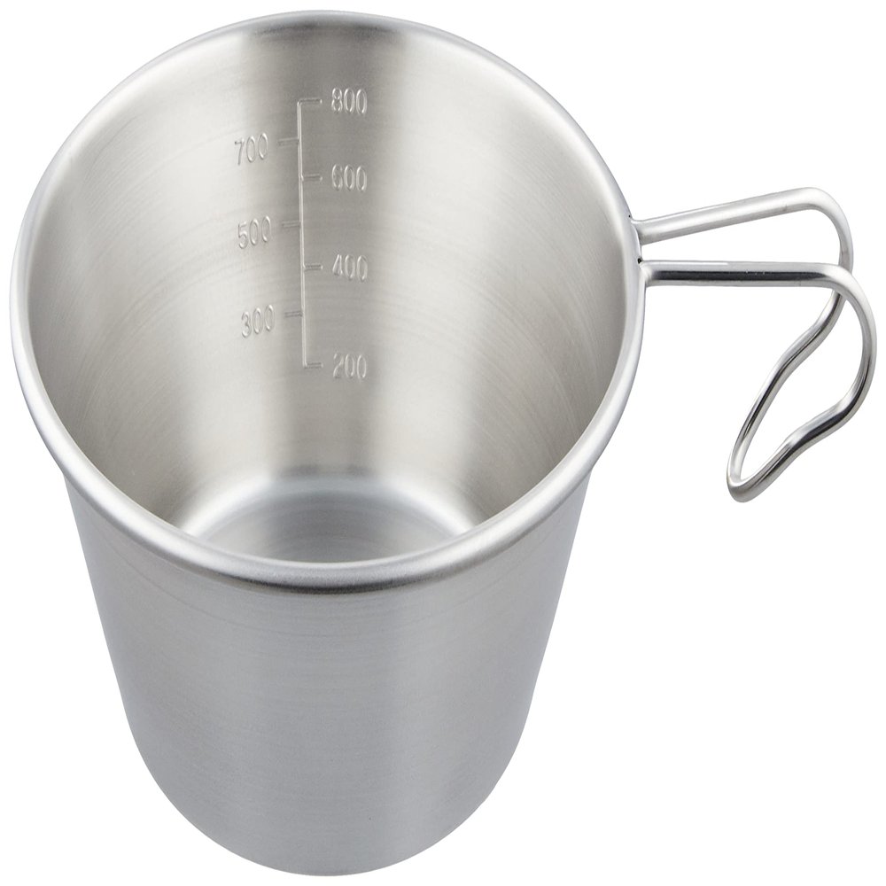 Captain Stag UH-50 Sierra Cup, Stainless Steel, Big Sierra Cup, 0.3 gal (1.0 L), Spiral Finish, Stainless Steel, Made in Japan, Tsubamesanjo