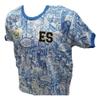 Camisa Seleccion de El Salvador, el Pas que te vo nacer, Diseo con graficos monumentos importantes de Tu Pais (Blanco Grafico, Medium) view 2