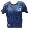 Camisa Seleccion de El Salvador, el Pas que te vo nacer, Diseo con graficos monumentos importantes de Tu Pais (Azul Grafico, XXX-Large) view 1