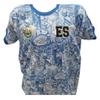 Camisa Seleccion de El Salvador, el Pas que te vo nacer, Diseo con graficos monumentos importantes de Tu Pais (Blanco Grafico, Small) view 4